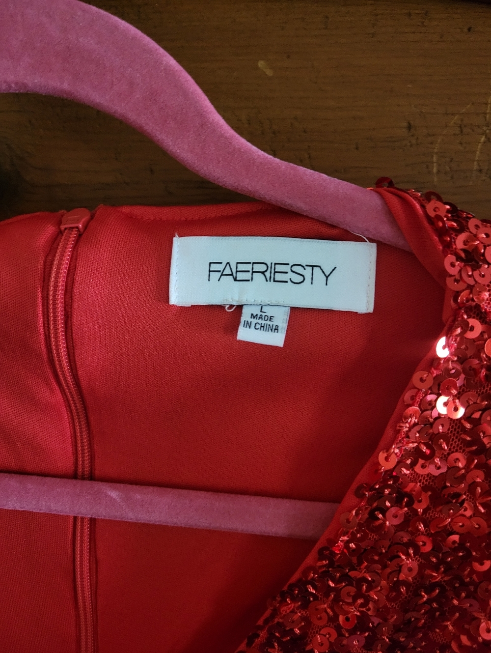 Faeriesty Red Sequin Mermaid Gown - Picture 2 of 9